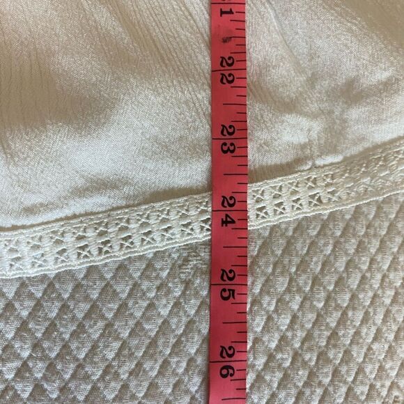 Cloth & Portrait Ivory Tiered Peasant Bohemian Top Size Small - Picture 8 of 10